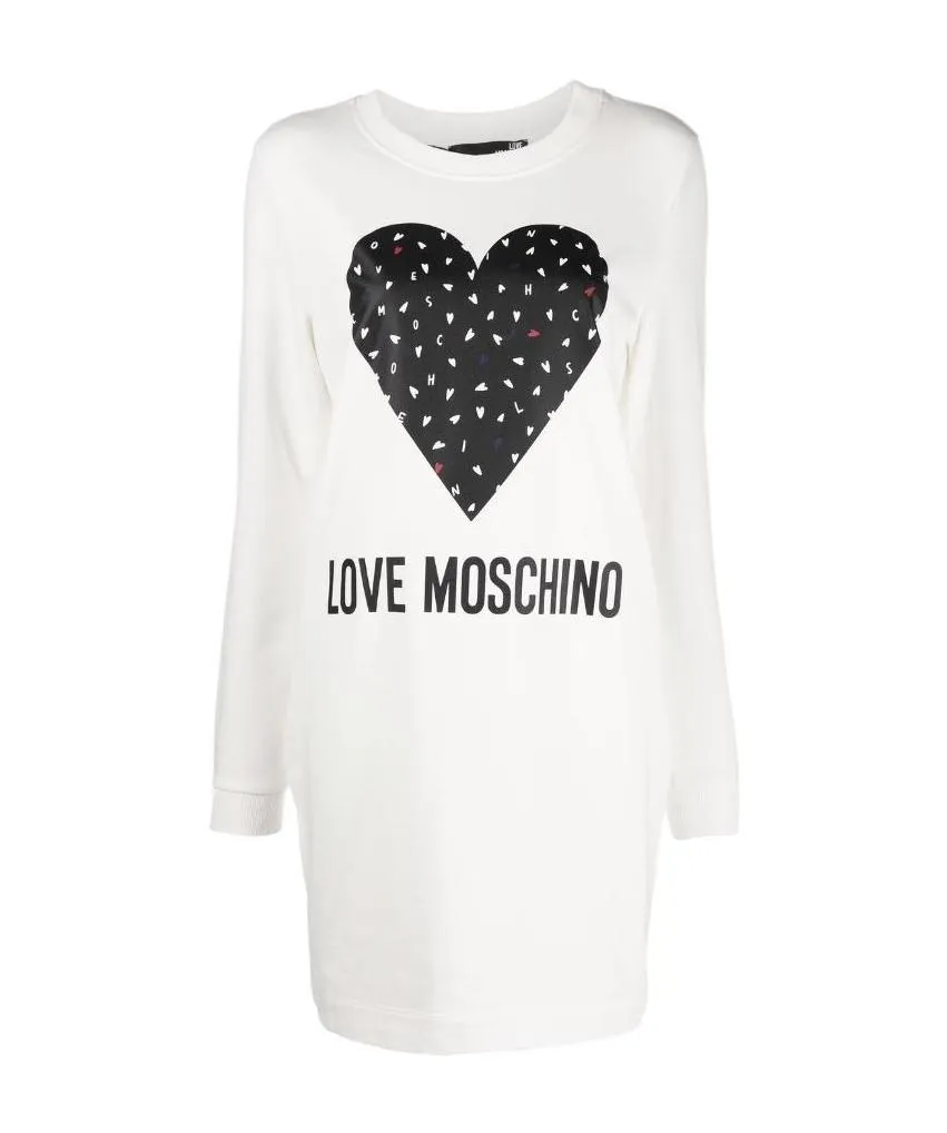 Logo-Print Sweatshirt Dress