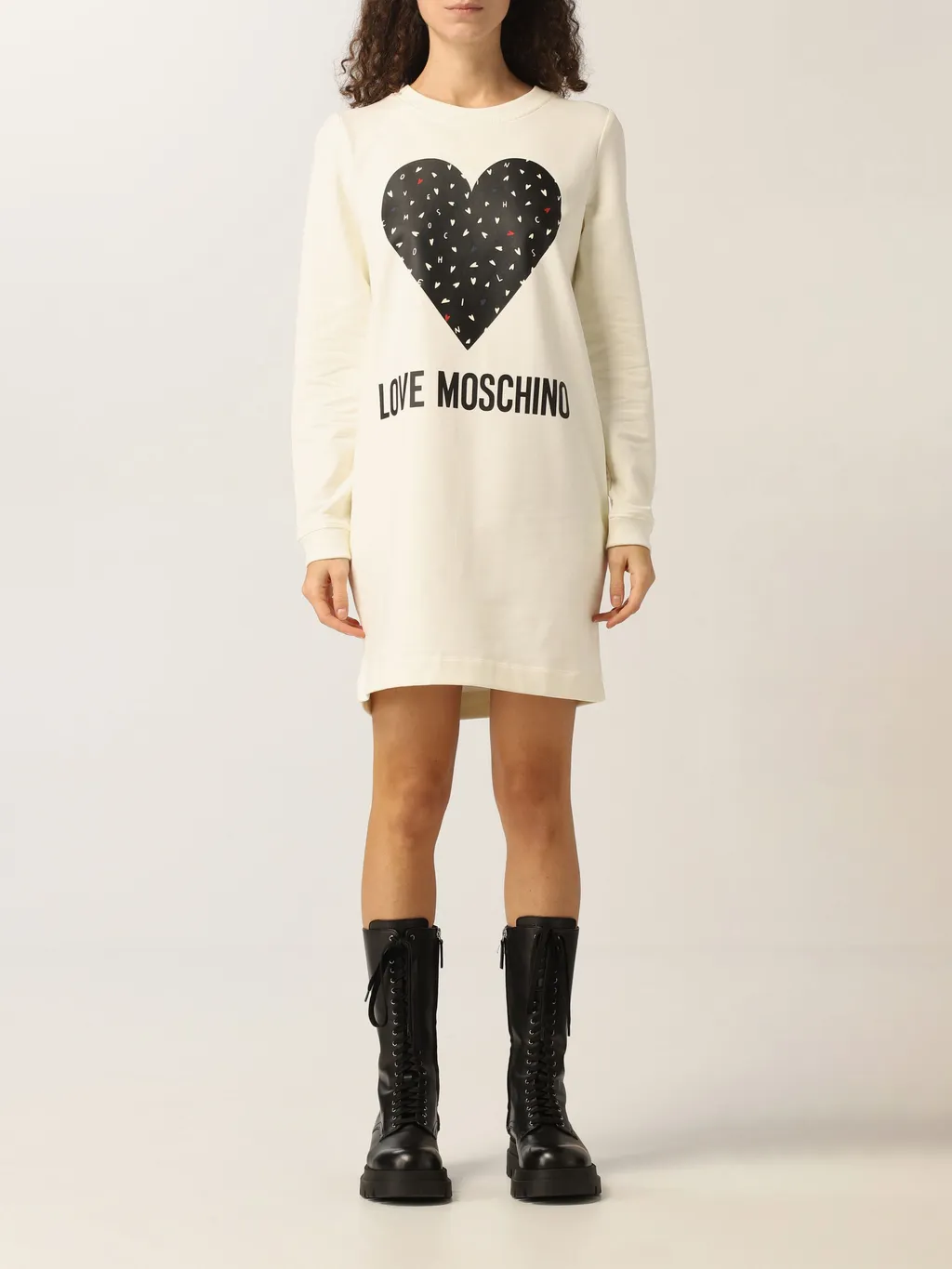 Logo-Print Sweatshirt Dress