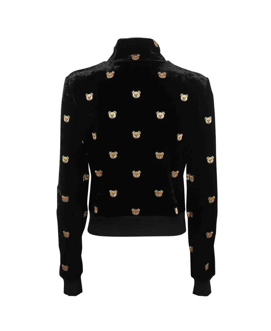 Bear Print Track Jacket