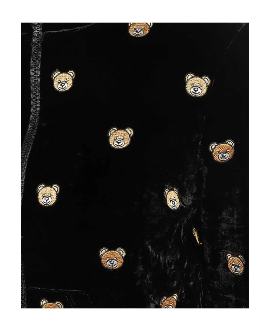 Bear Print Track Jacket