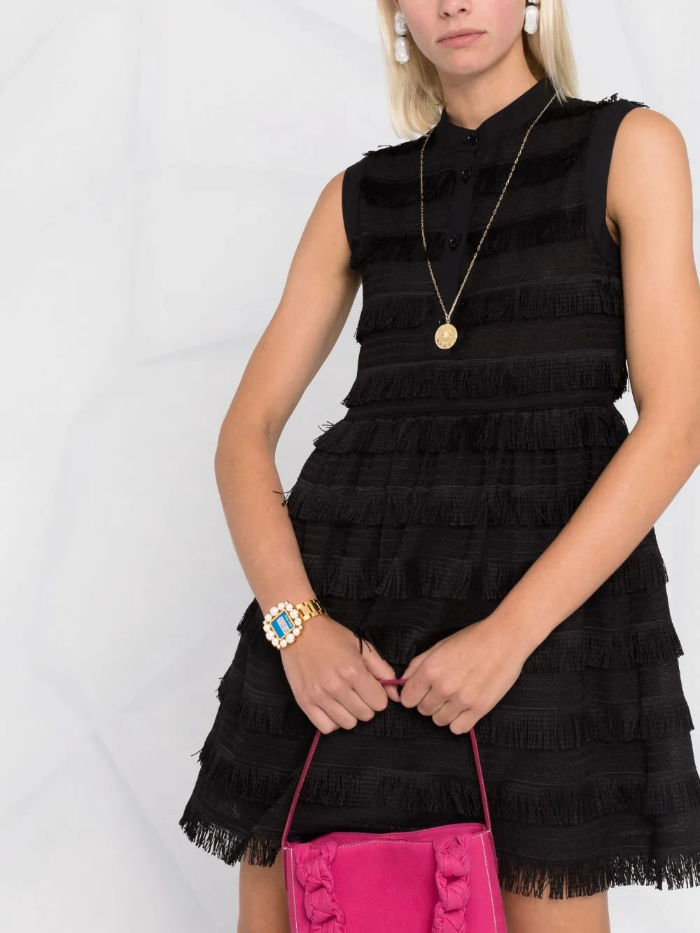 Tassel-Rimmed Sleeveless Dress