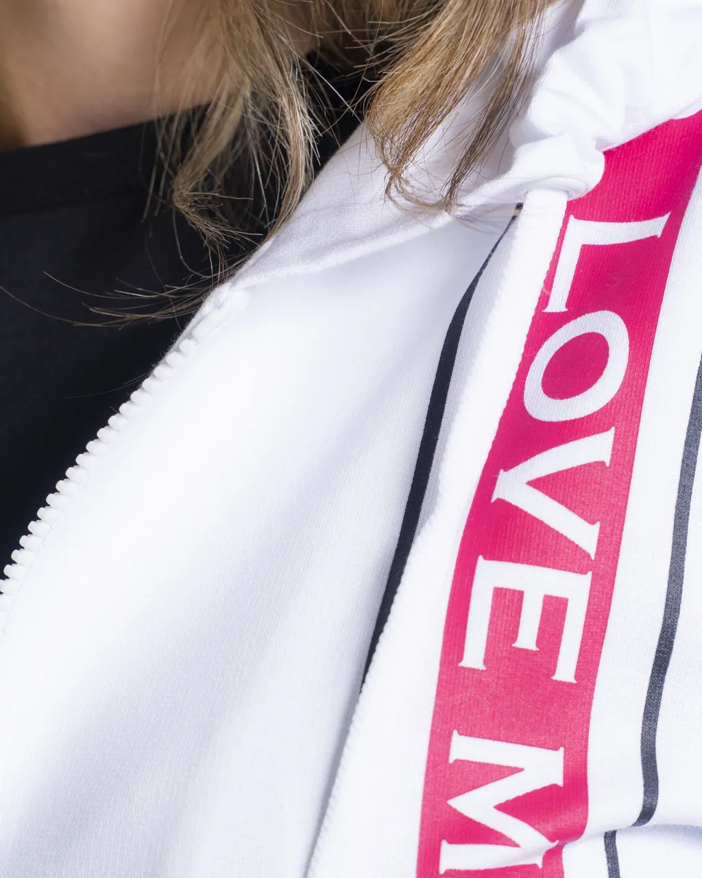 Logo Printed Zipper Casual Jacket