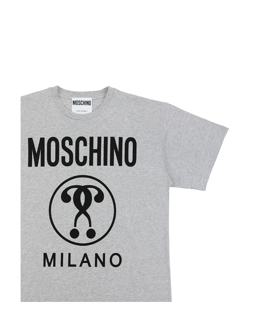 Question Mark Logo Printed T-Shirt