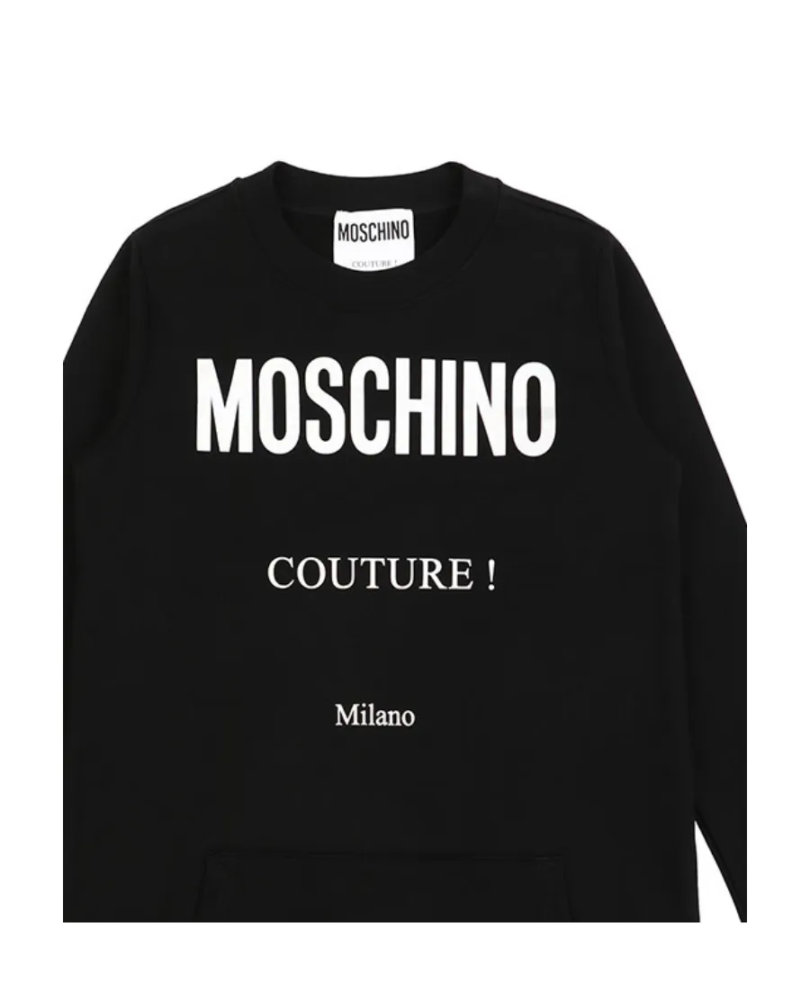 Round-Necked Logo Sweater Dress