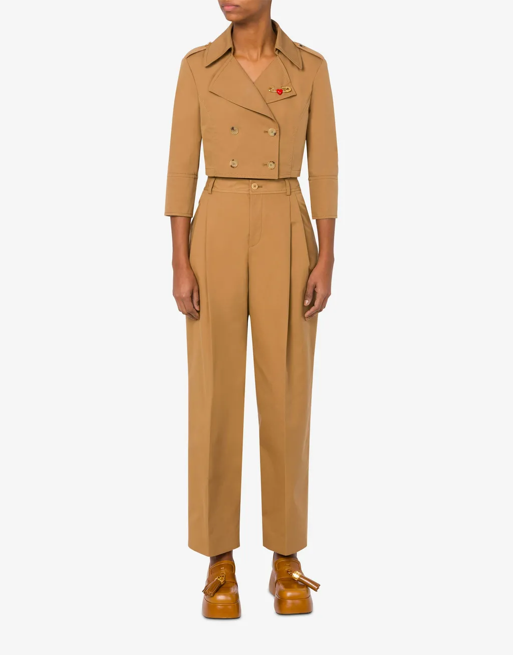 Cropped Double-Breasted Jacket
