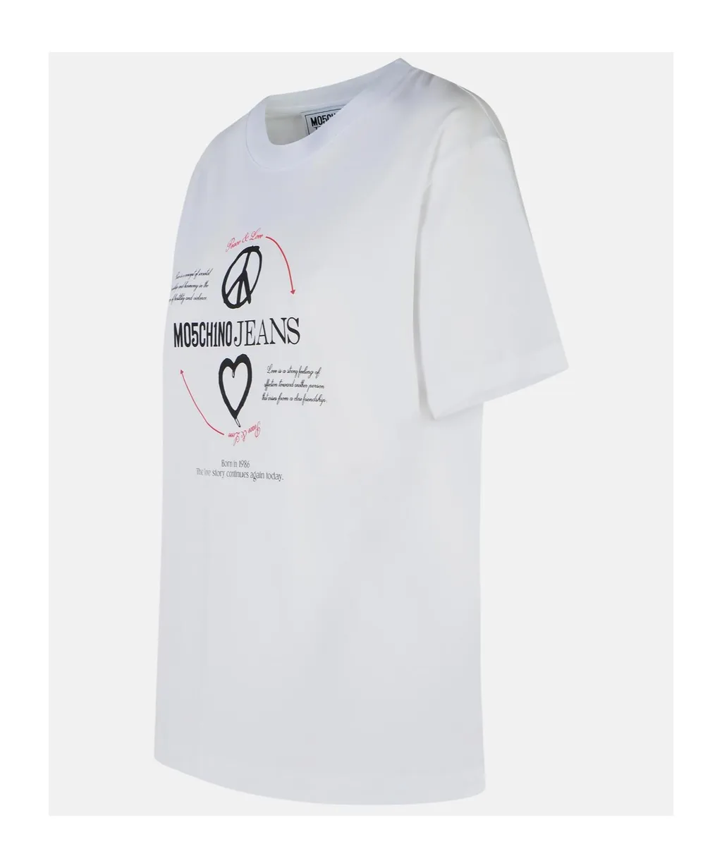 Jeans Logo Printed Crewneck T-Shirt