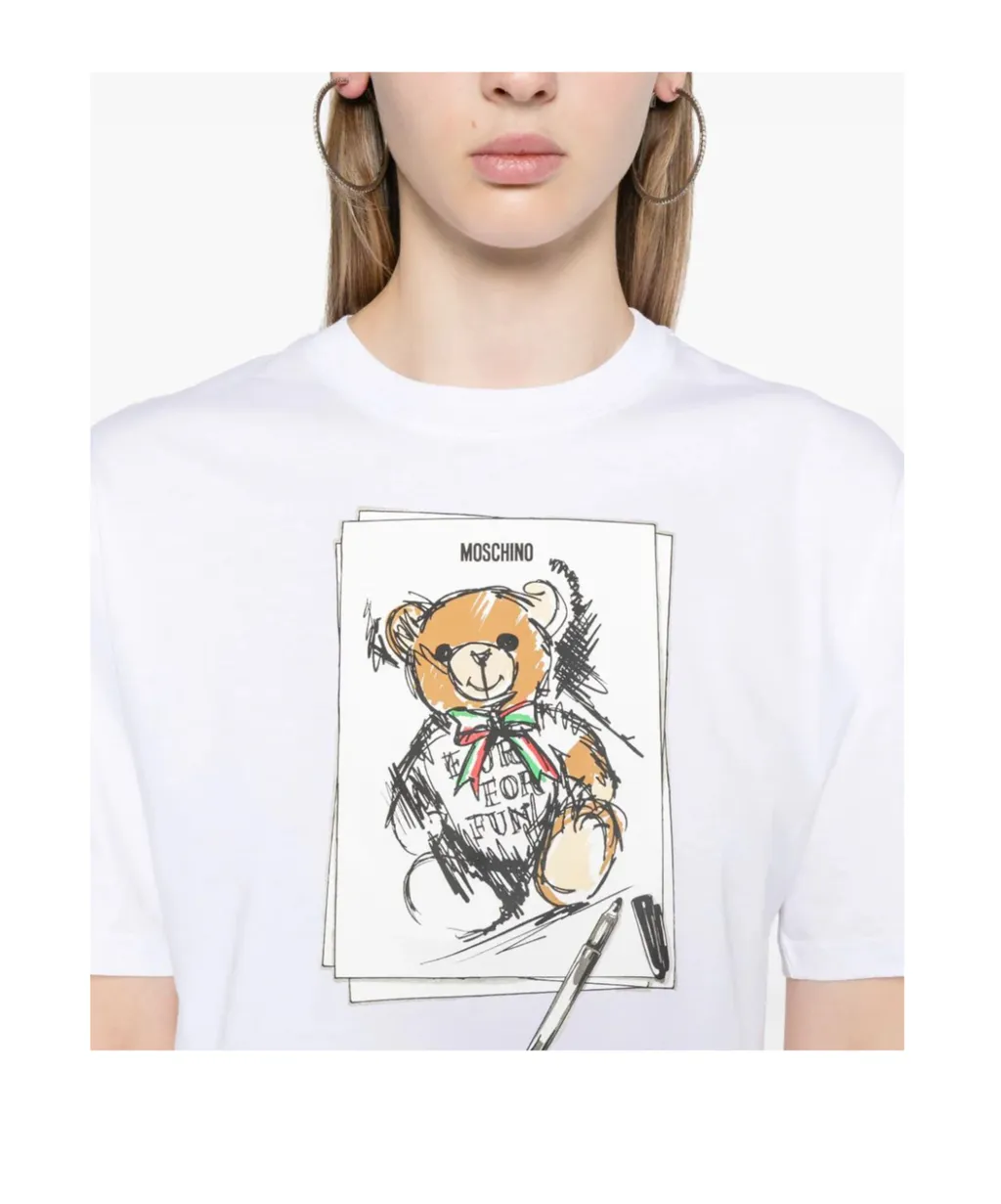 Teddy Bear Cotton Crop Top