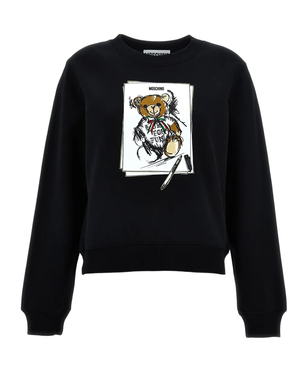 Graphic Printed Crewneck Sweatshirt