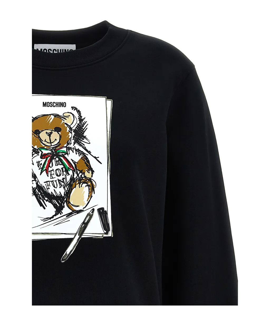 Graphic Printed Crewneck Sweatshirt