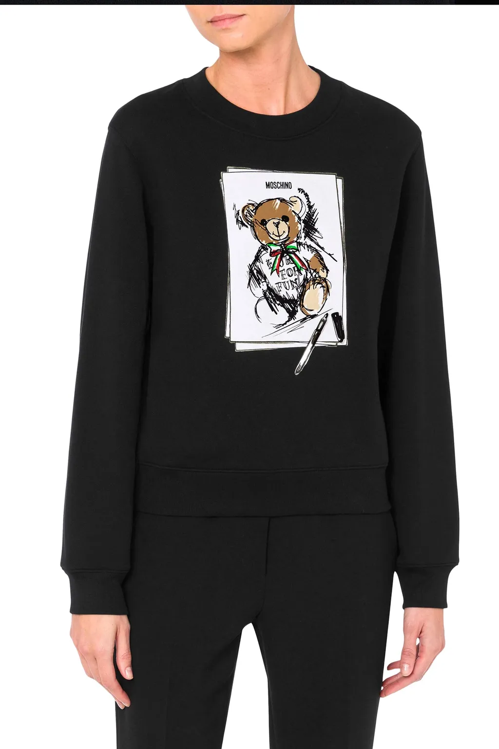Graphic Printed Crewneck Sweatshirt