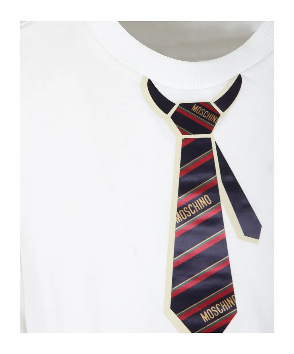 Tie-Printed Crewneck Sweatshirt