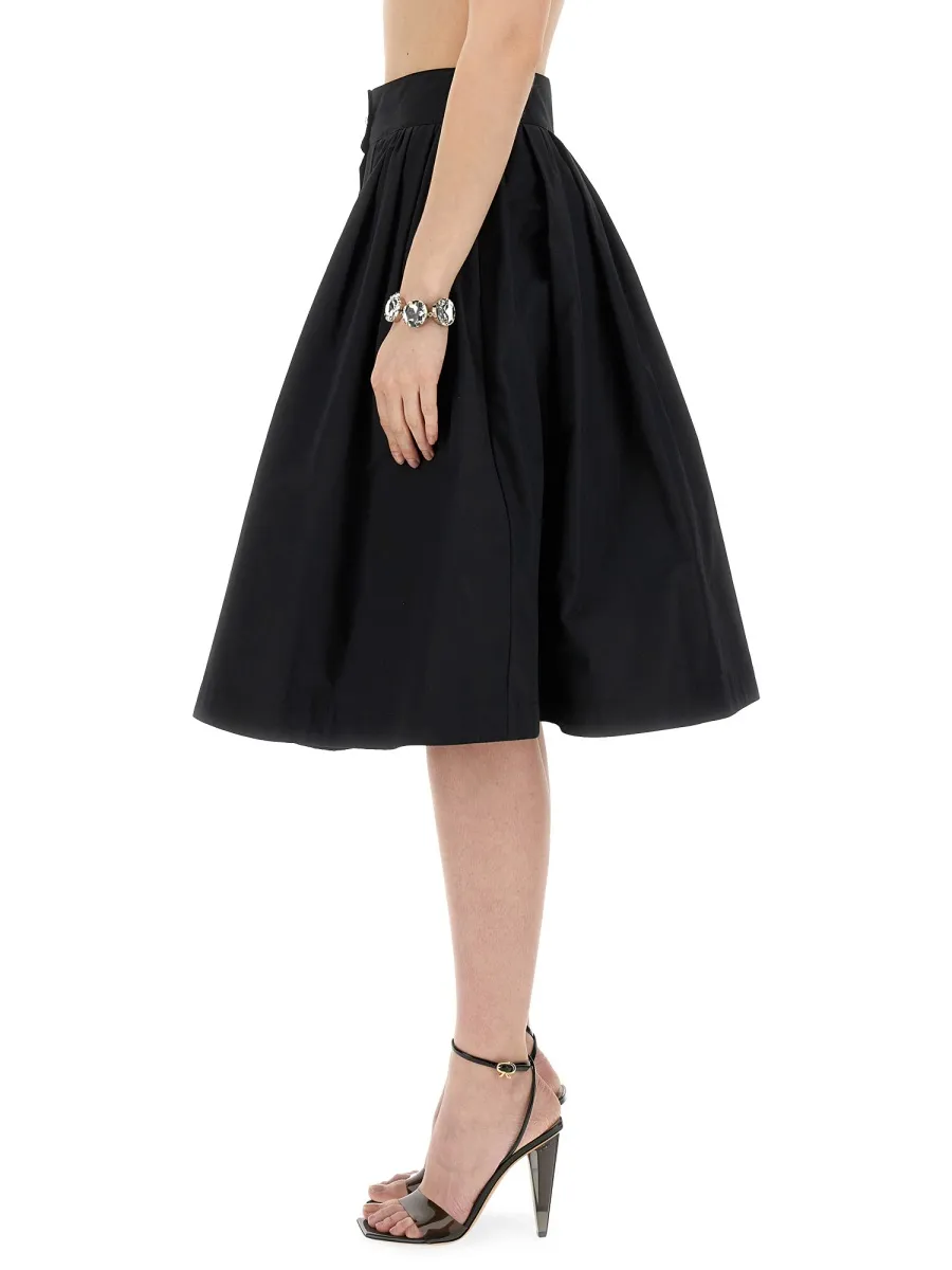 Logo Logo Pleated Skirt