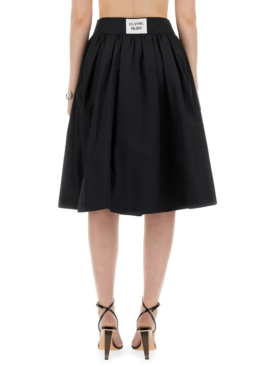 Logo Logo Pleated Skirt