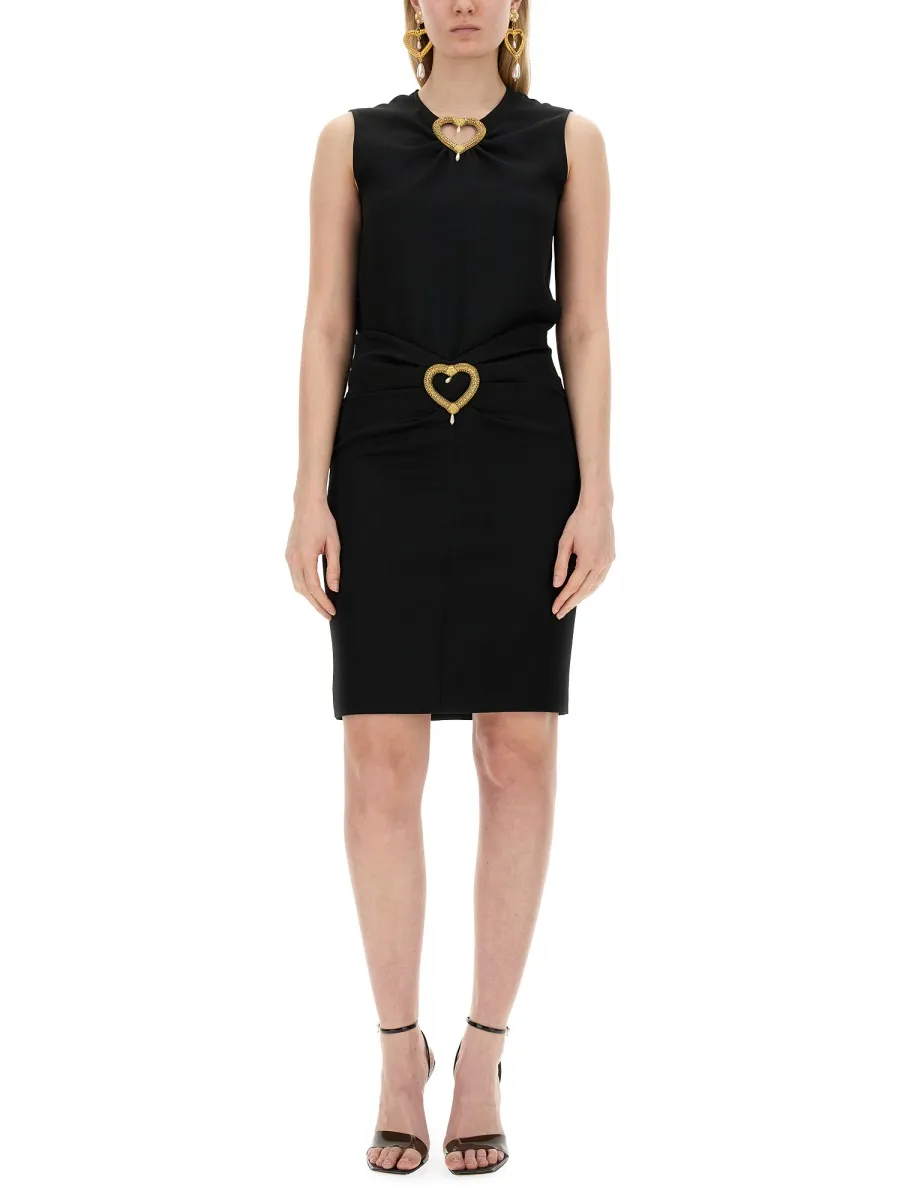 Hollowed-Out Love Decorated Skirt