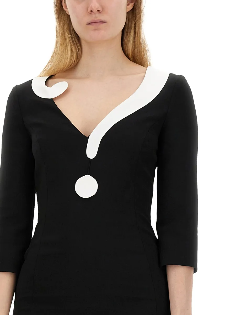 V-Neck Short Dress