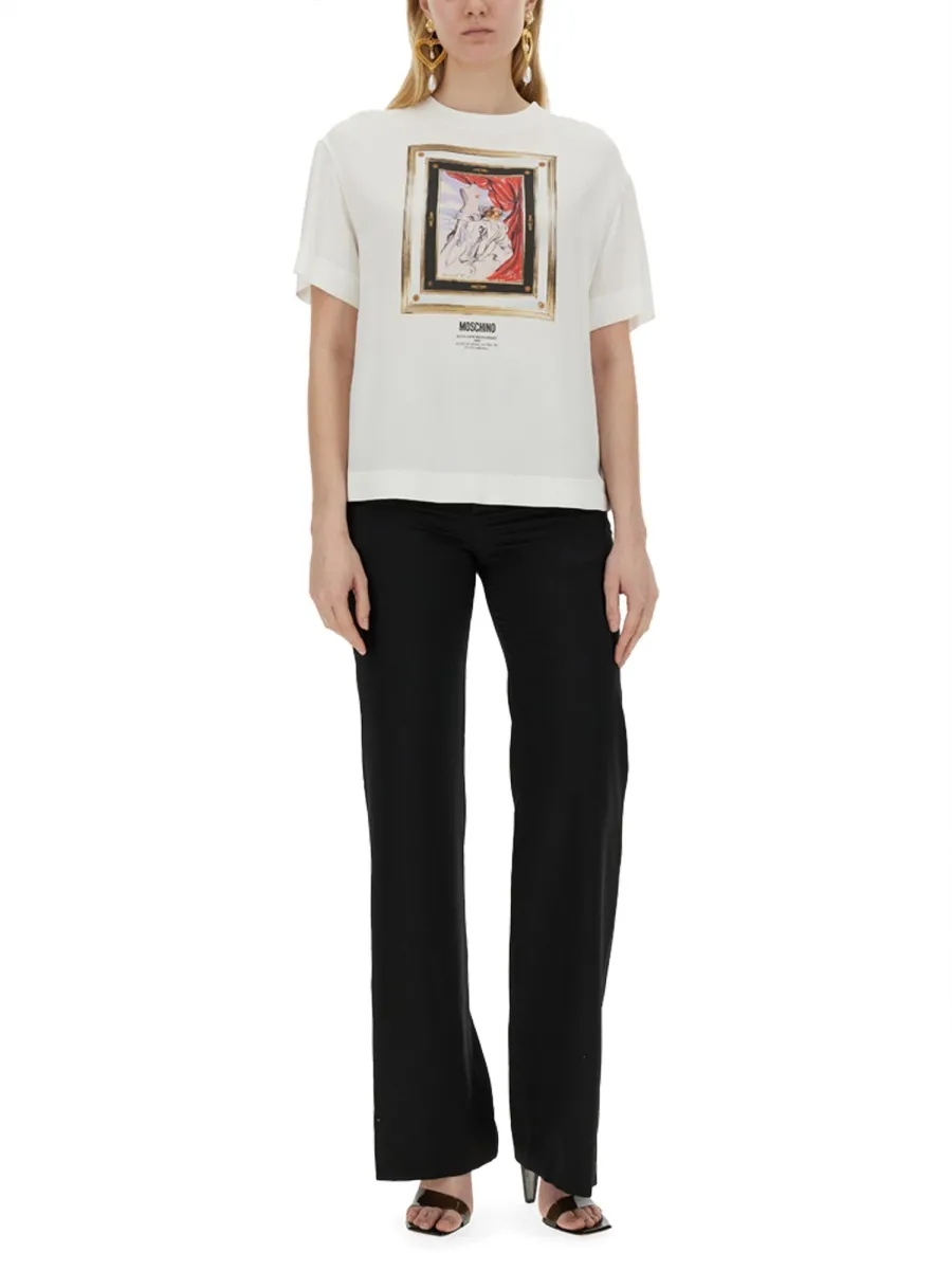 T-Shirt With Round Neck And Short Sleeves