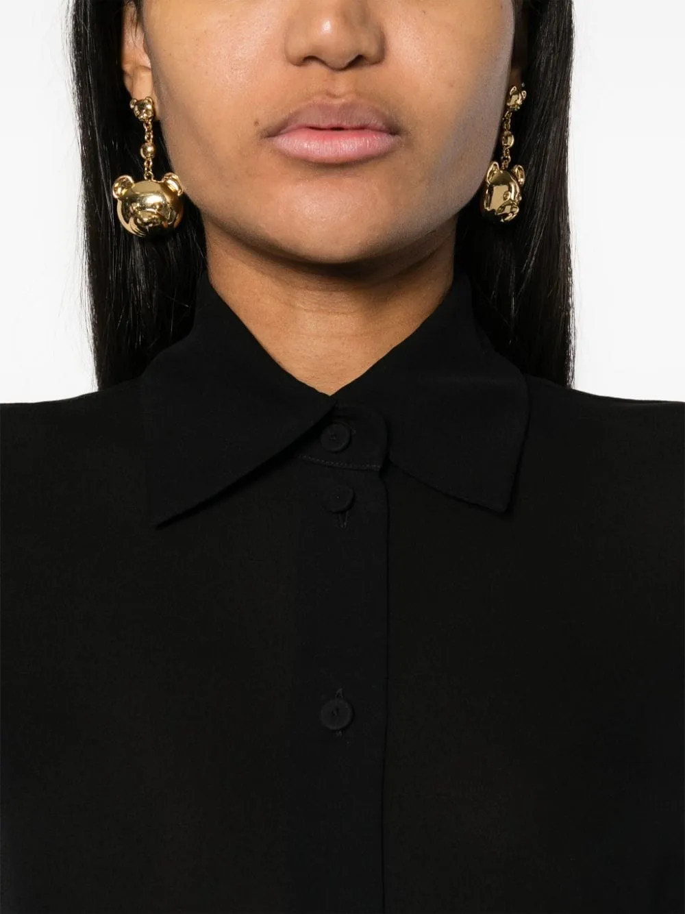 Long-Sleeved Silk Shirt