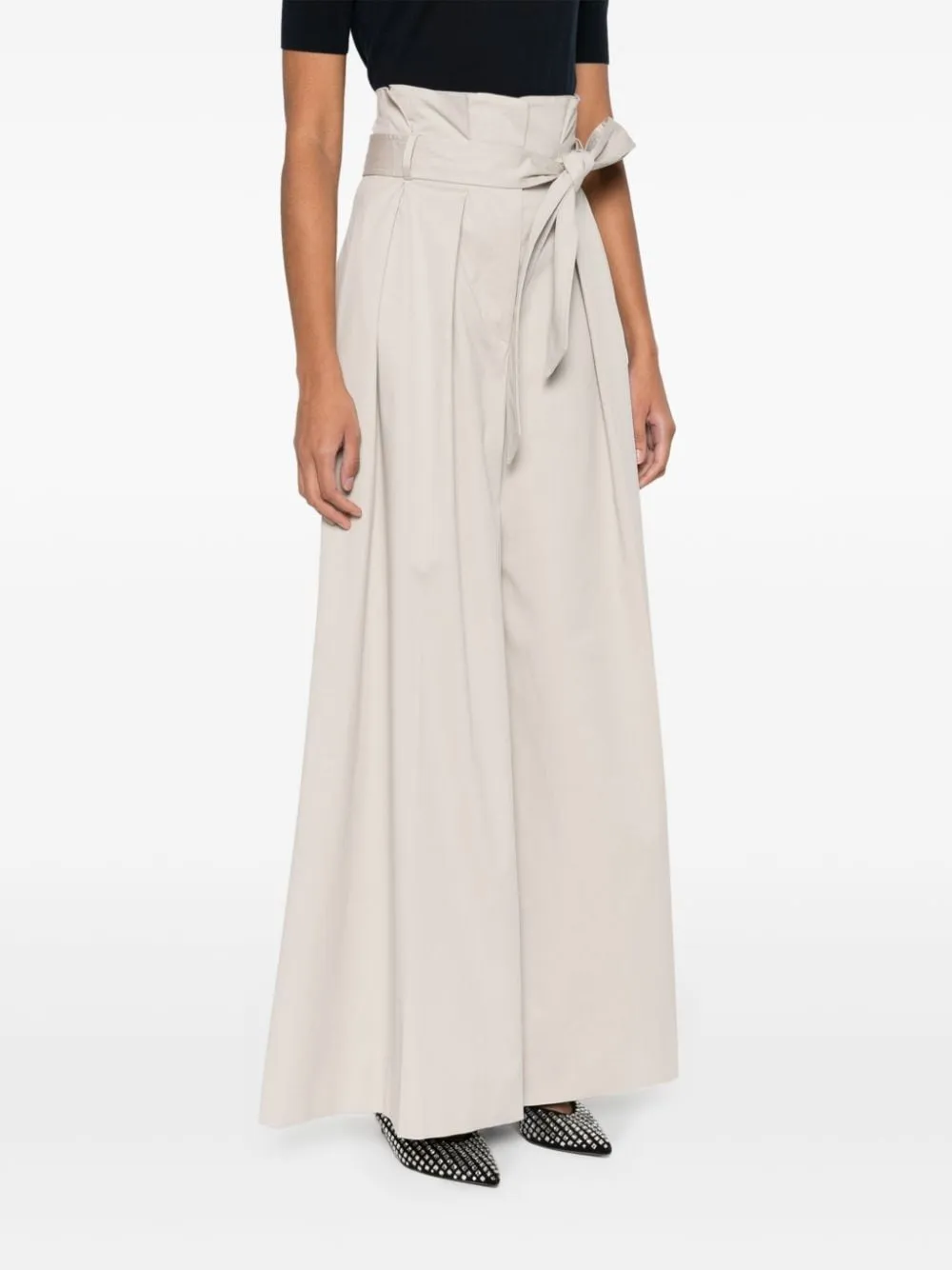 Pleated Wide Trousers