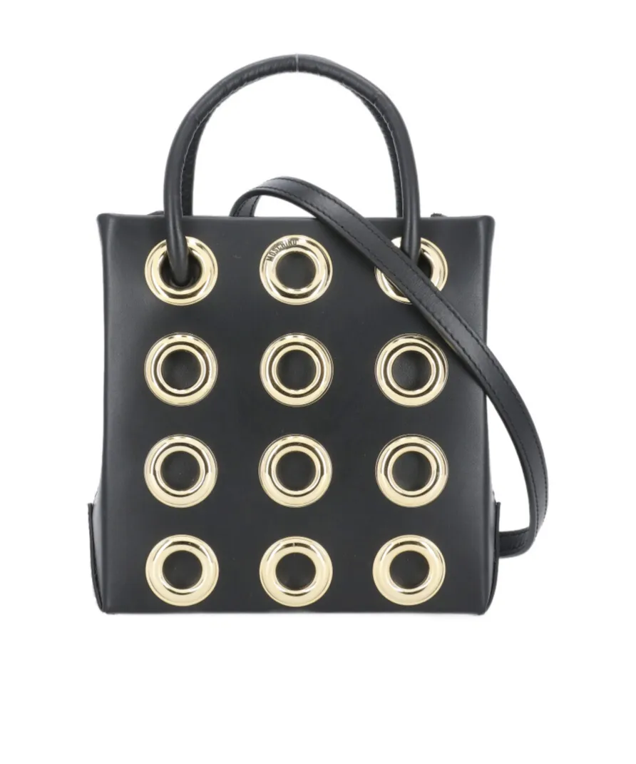 Logo Eyelet Shoulder Bag