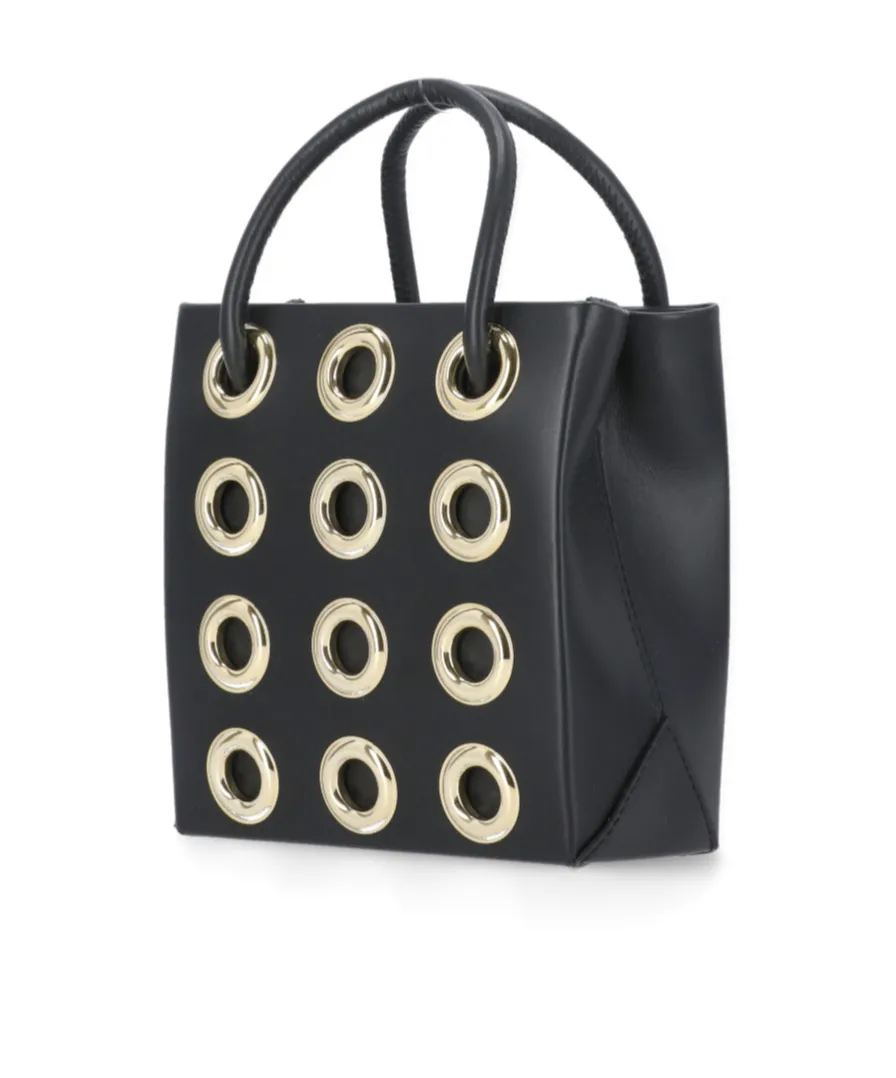 Logo Eyelet Shoulder Bag