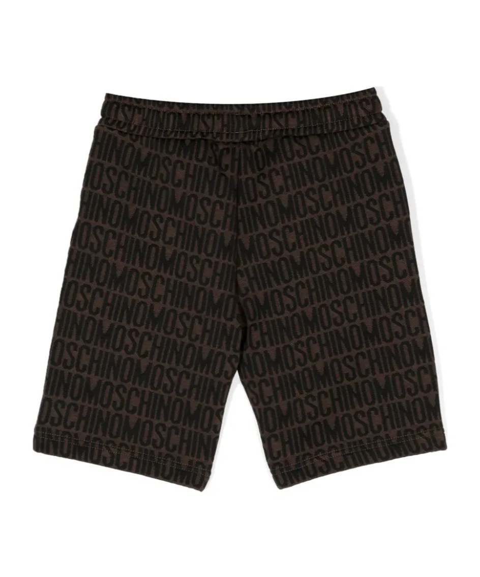 Monogram-Printed Knee-Length Shorts