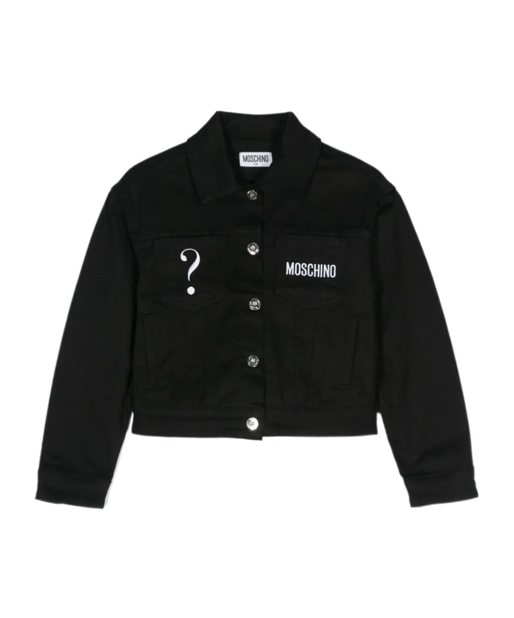 Logo-Embroidered Denim Jacket