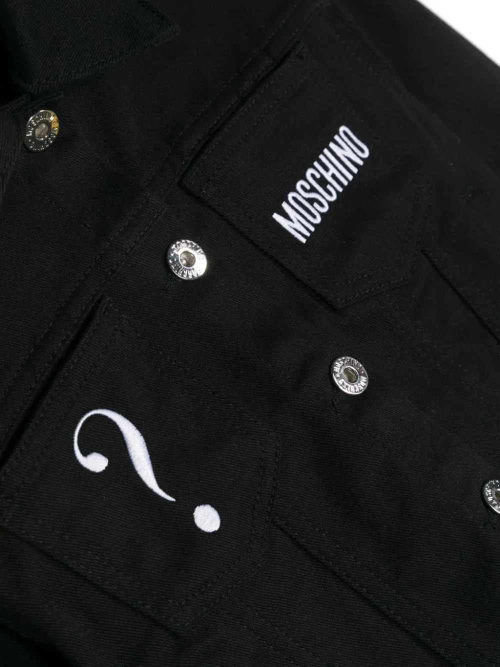 Logo-Embroidered Denim Jacket