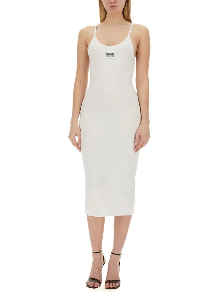 Logo Thin Shoulder Strap Dress