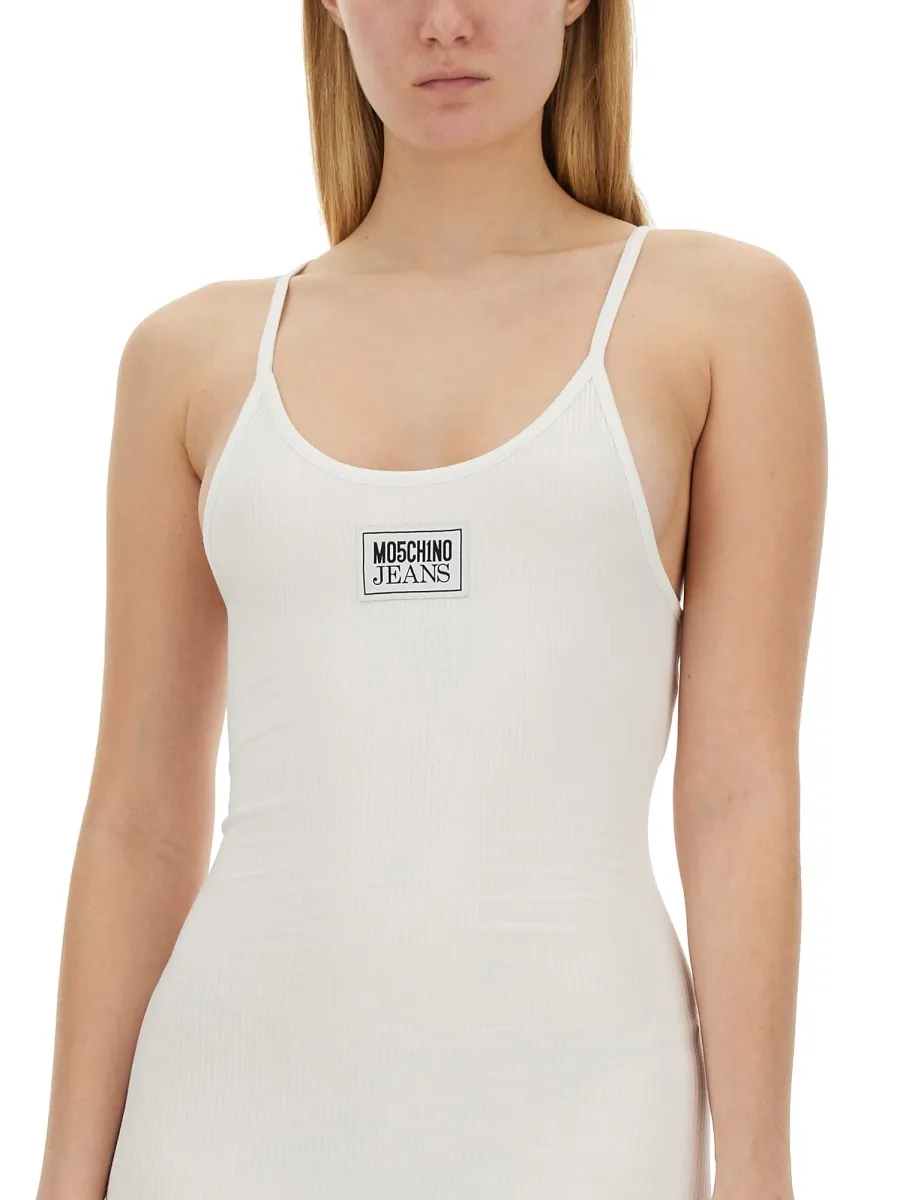 Logo Thin Shoulder Strap Dress