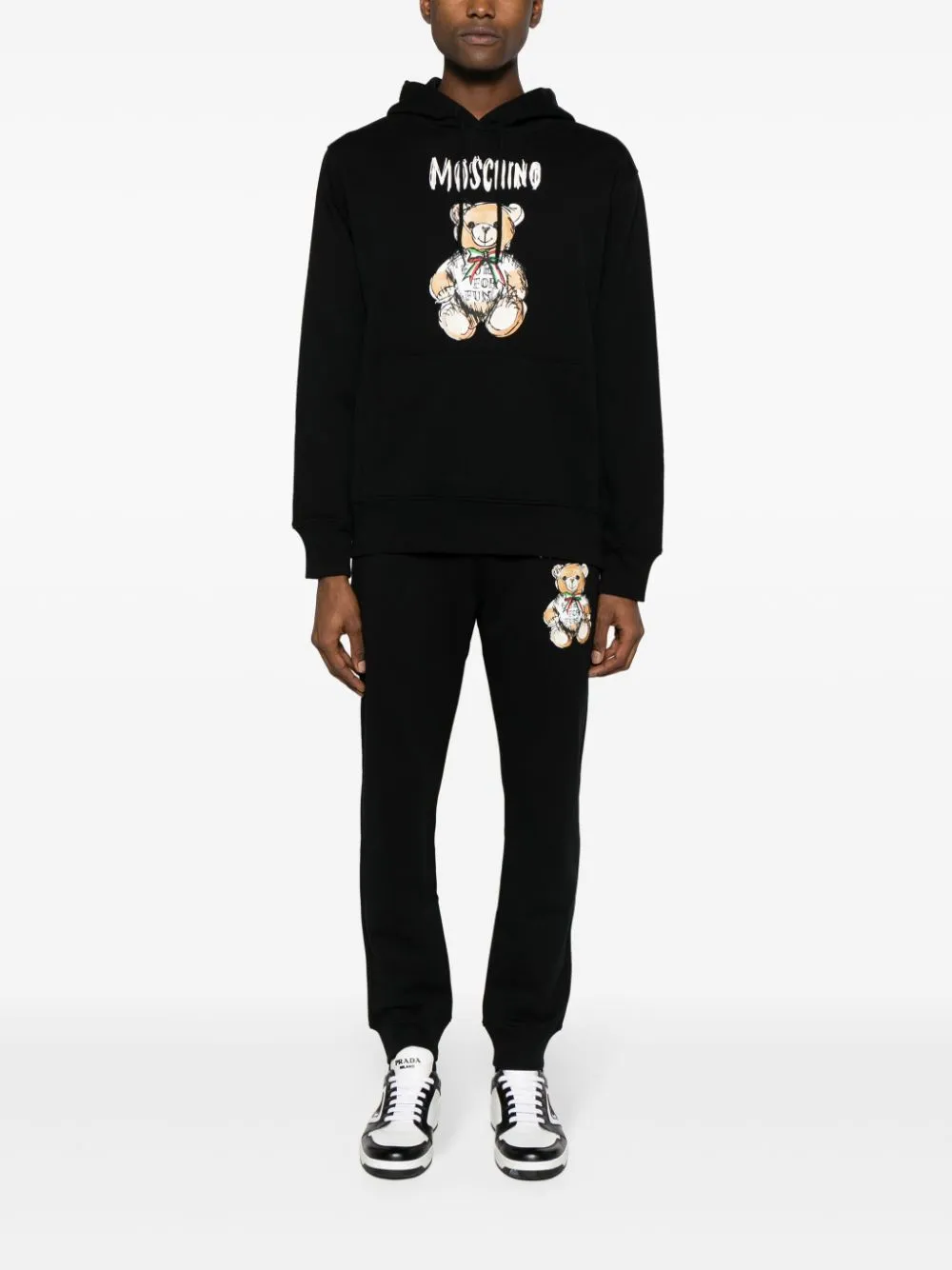 Teddy Bear Print Hoodie