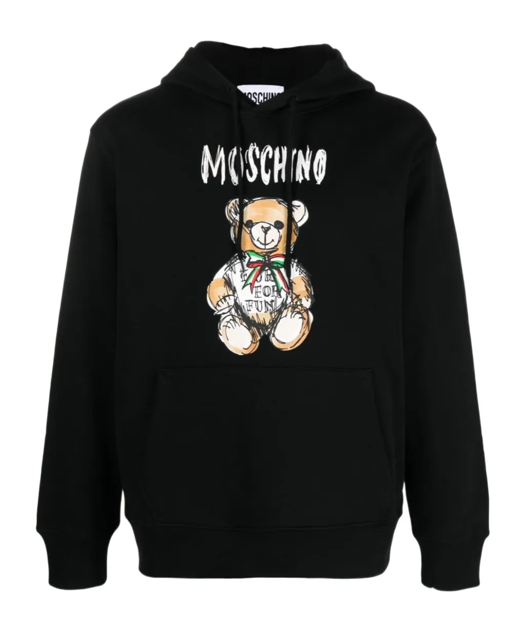 Teddy Bear Print Hoodie