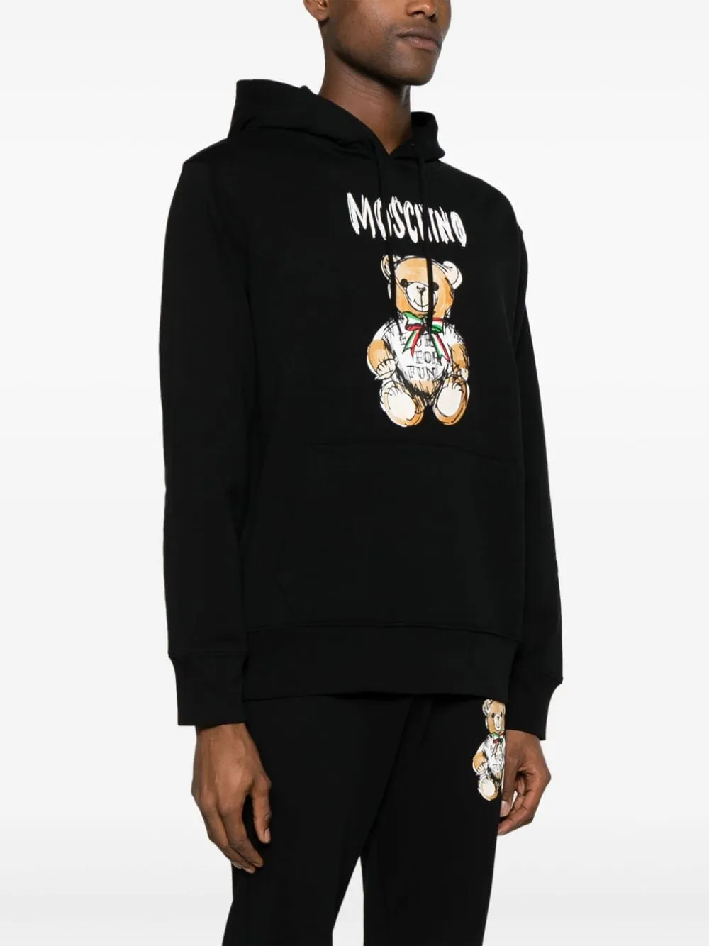 Teddy Bear Print Hoodie