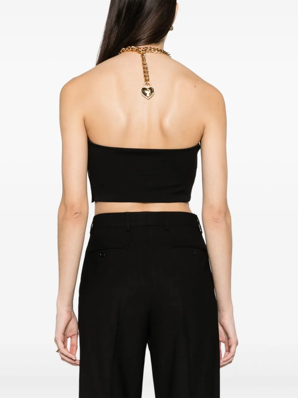 Chain-Link Cropped Top
