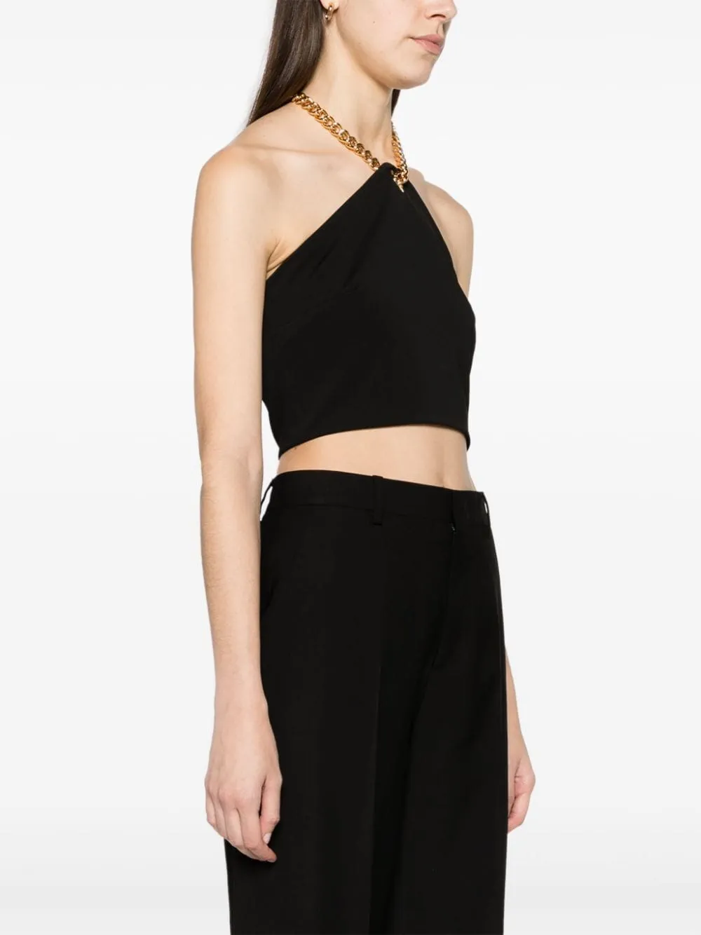 Chain-Link Cropped Top