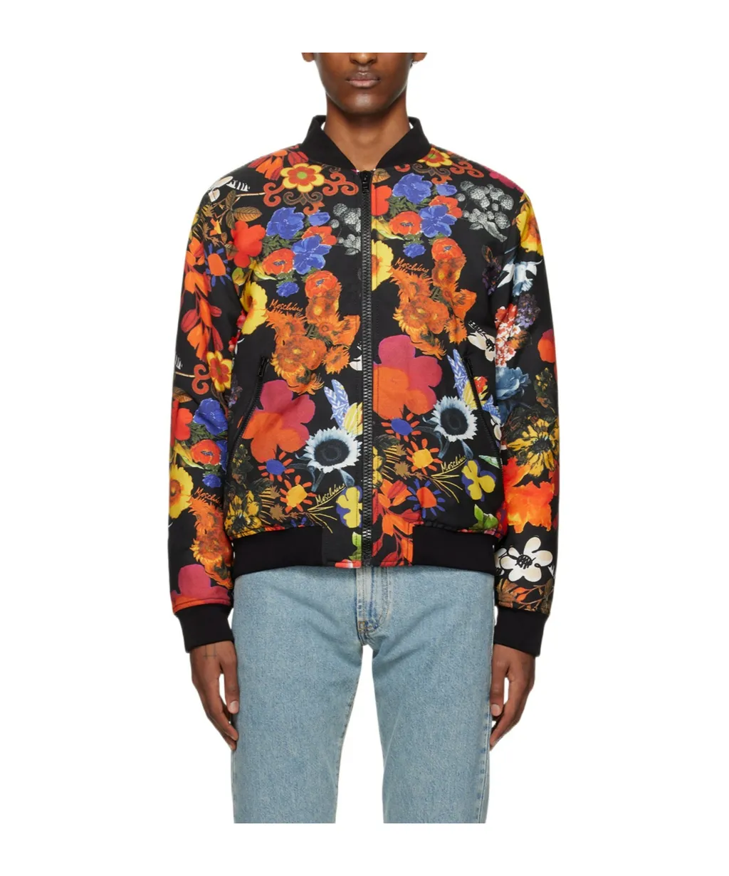 Allover Flowers Cotton-Padded Suit Jacket