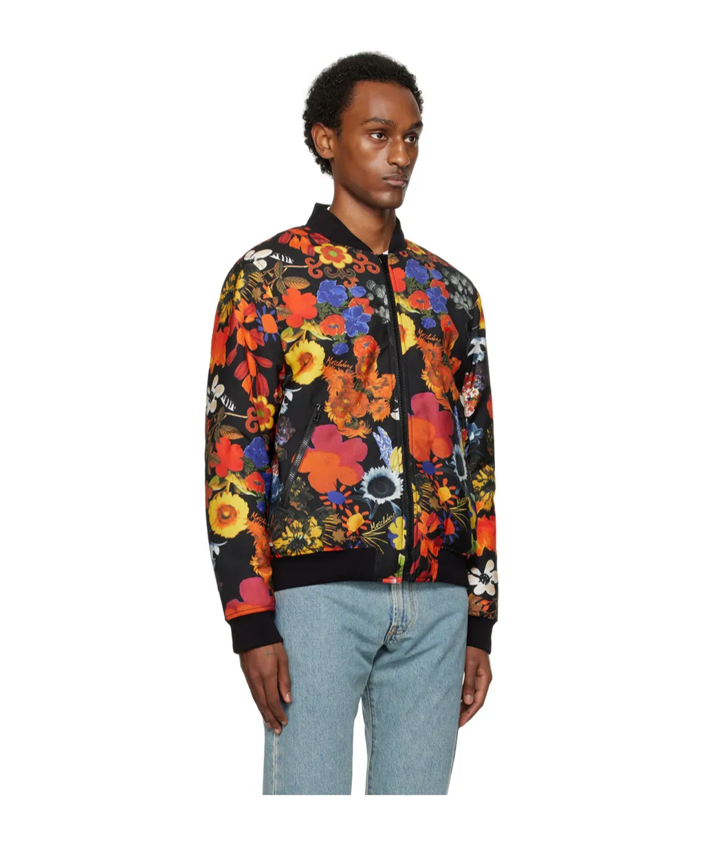 Allover Flowers Cotton-Padded Suit Jacket