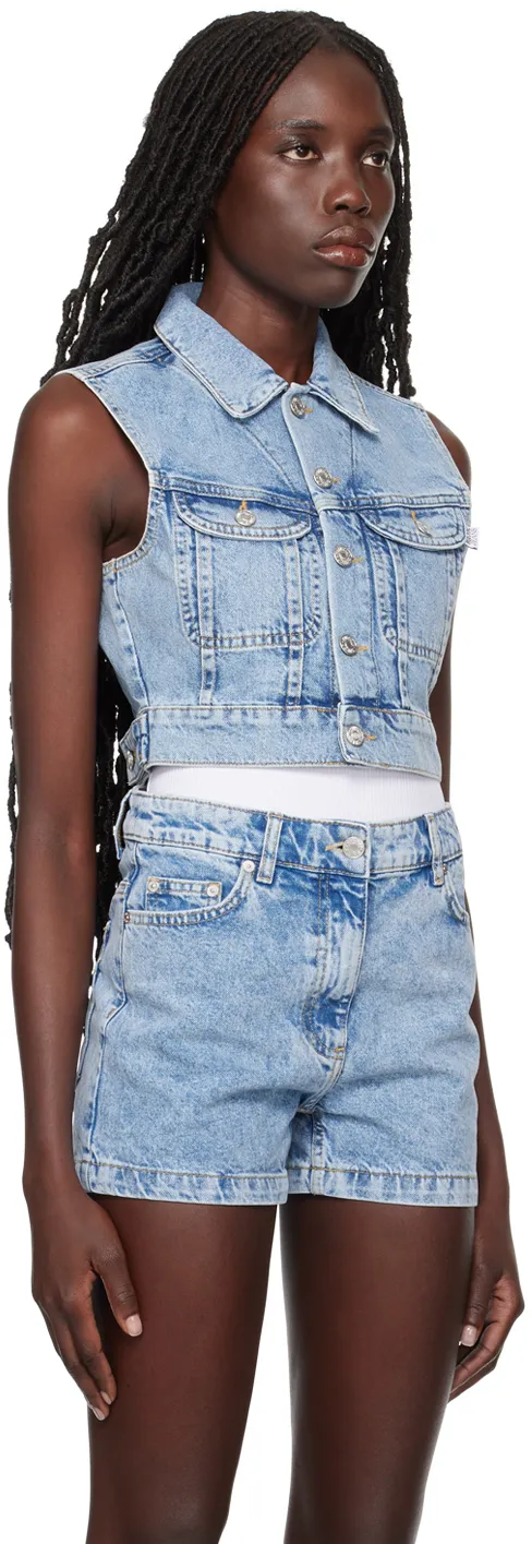 Lapel Denim Vest