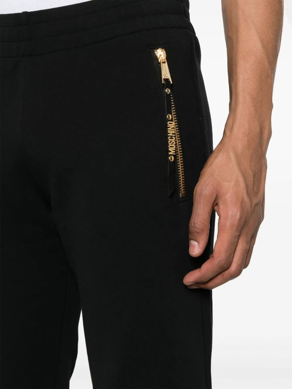 Logo-Lettering Cotton Track Pants