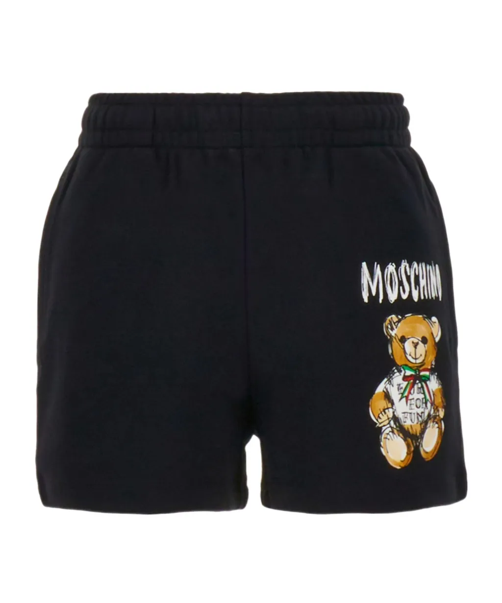 Logo Printed Elasticated-Waist Shorts