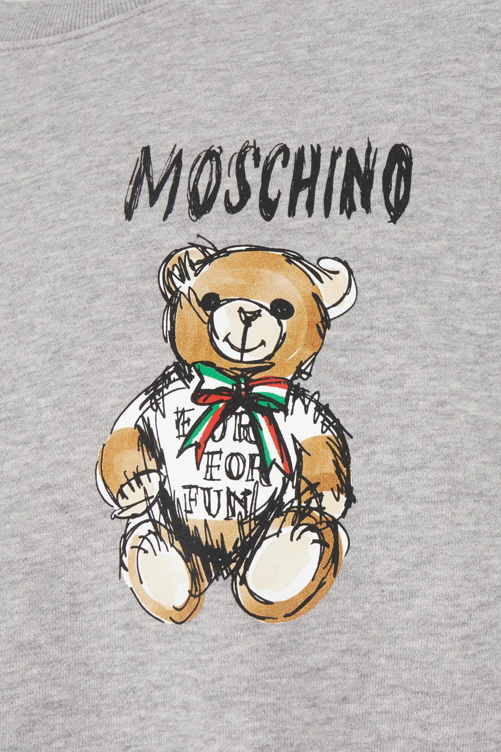 Teddy Bear Printed Crewneck Sweatshirt