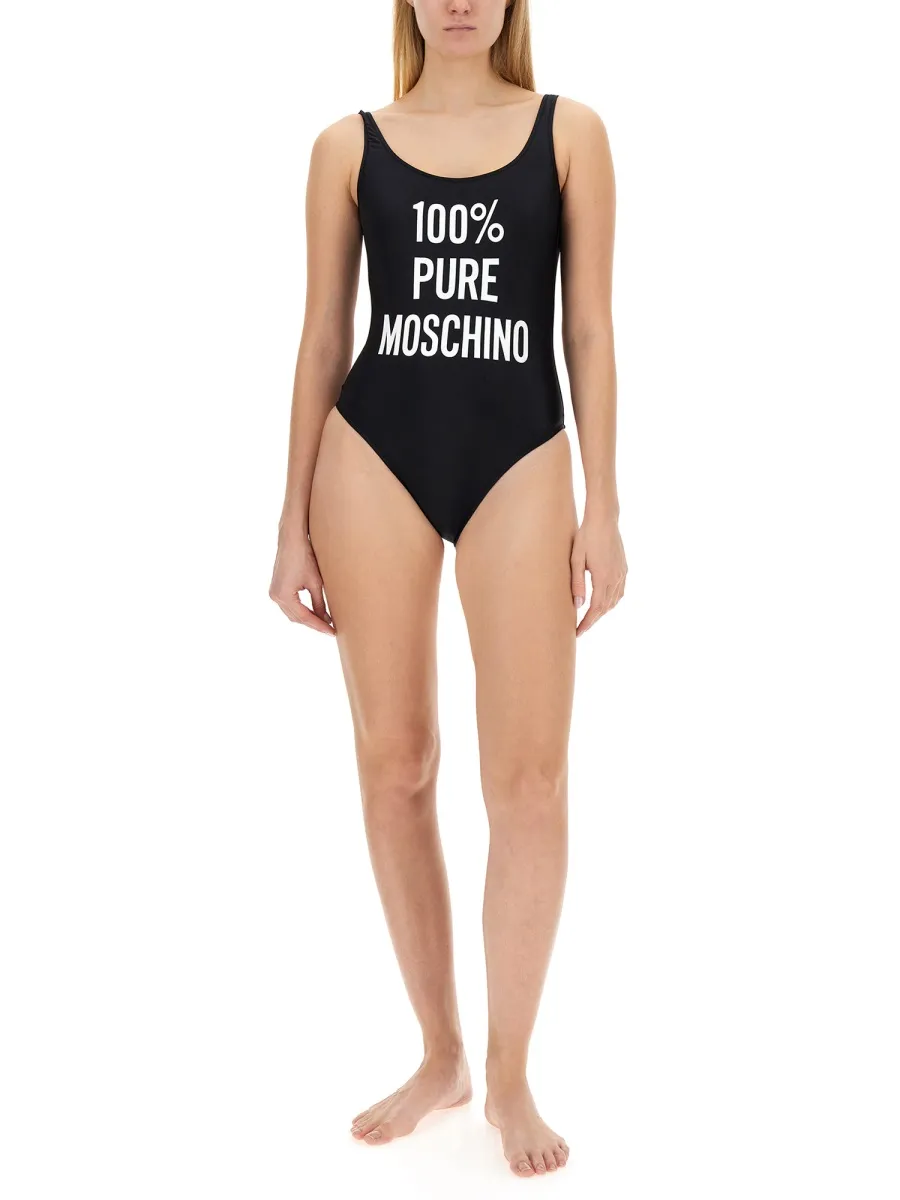 Logo One-Piece Swimsuit