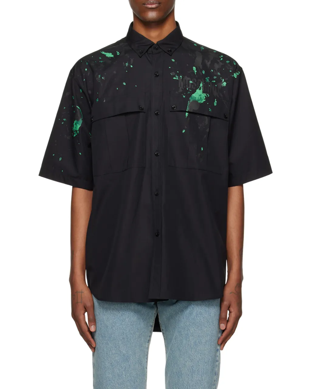 Graphic-Print Cotton Shirt