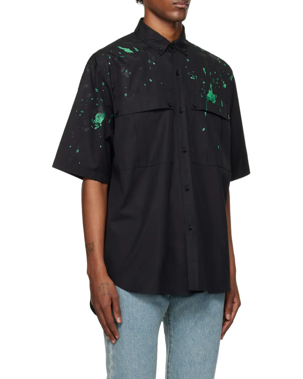 Graphic-Print Cotton Shirt
