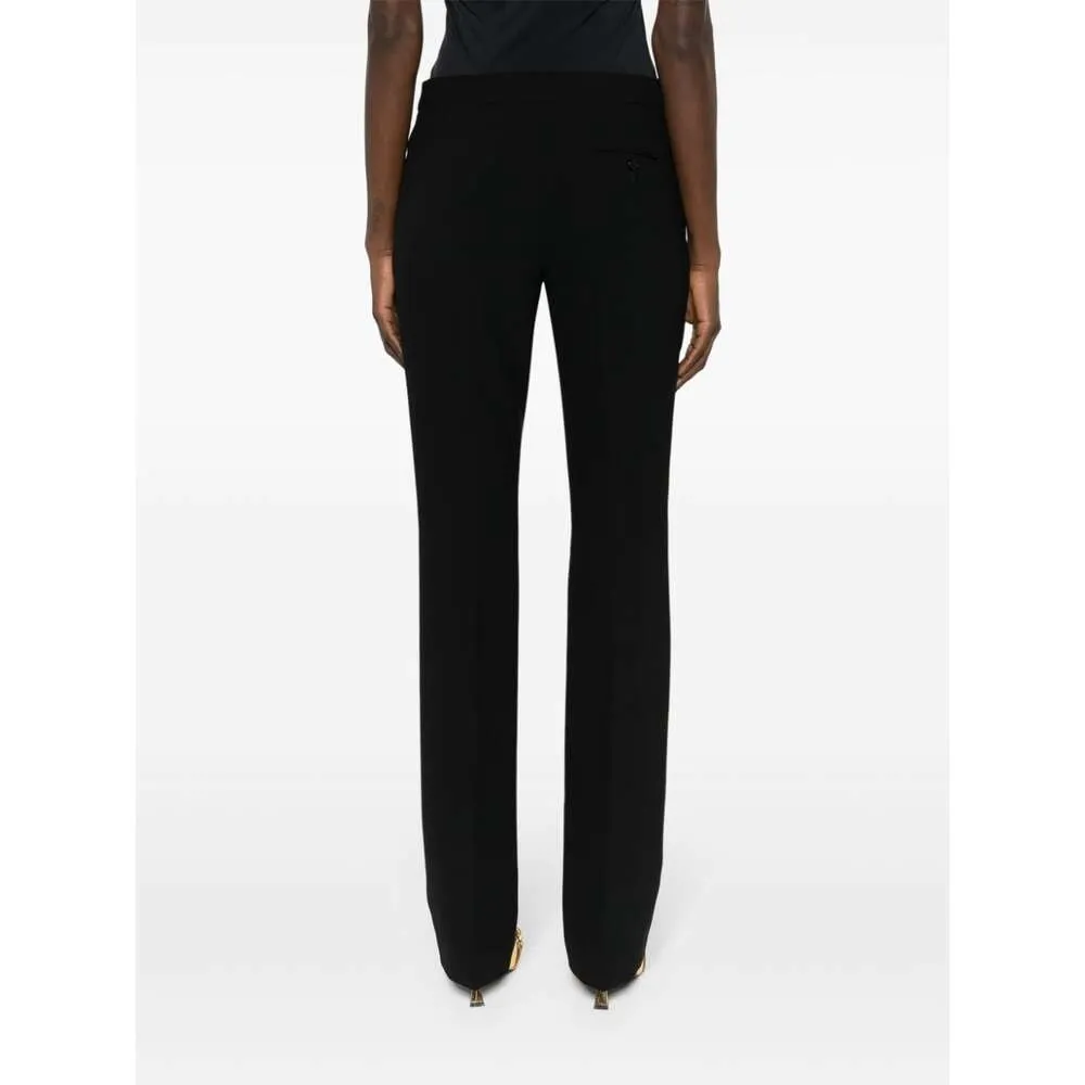 Press-Creased Straight-Leg Trousers