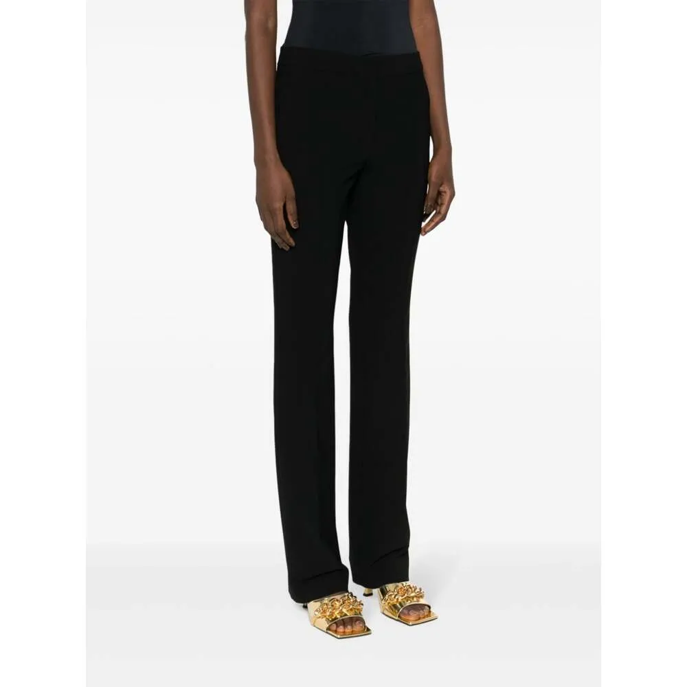 Press-Creased Straight-Leg Trousers