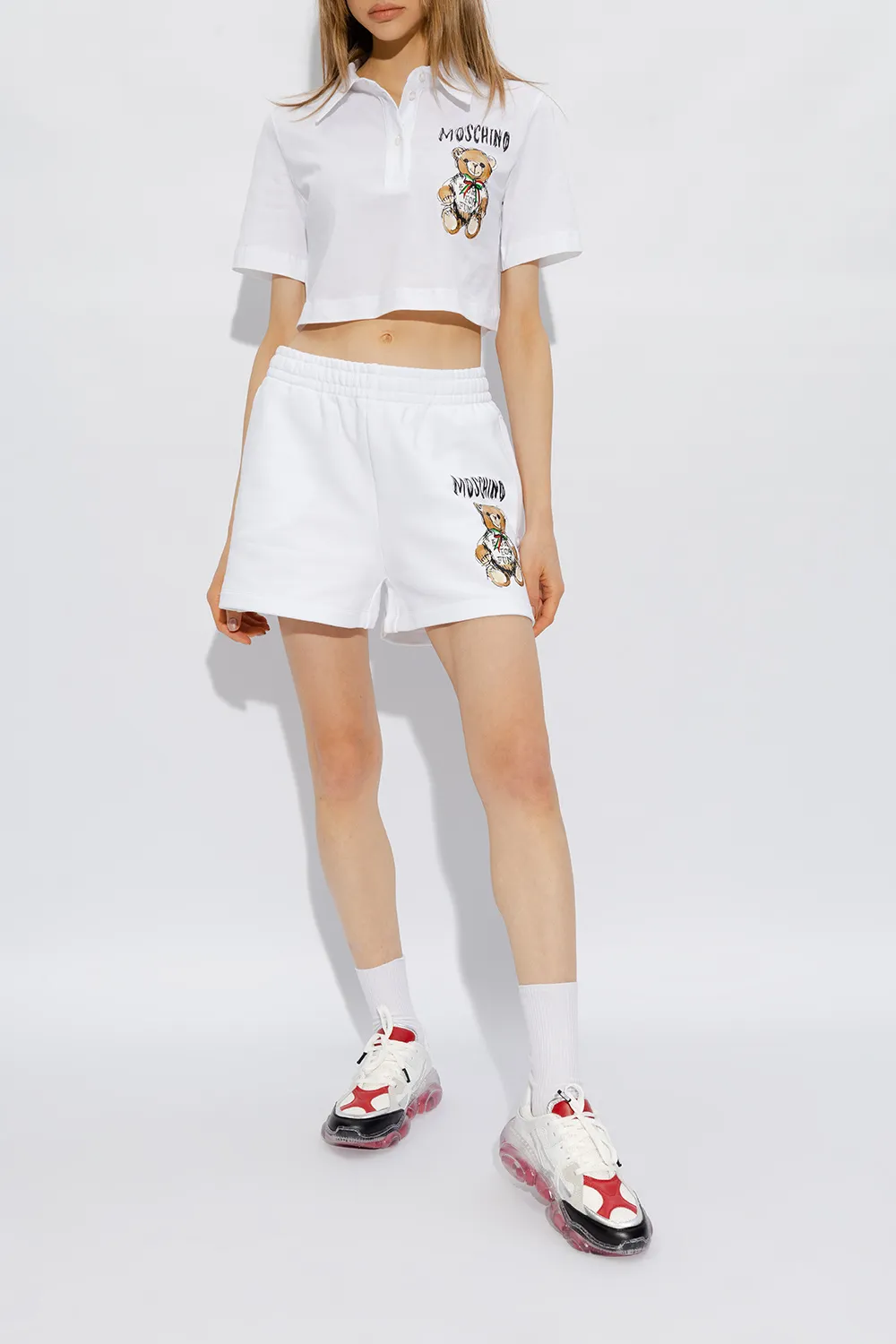 Panelled Lace-Up Sneakers