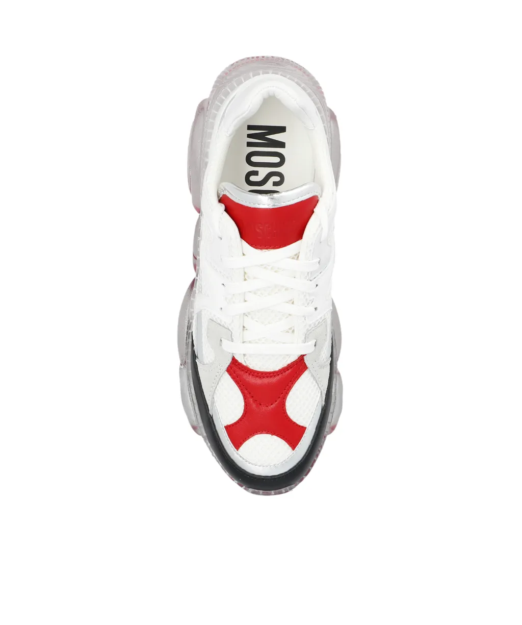 Panelled Lace-Up Sneakers