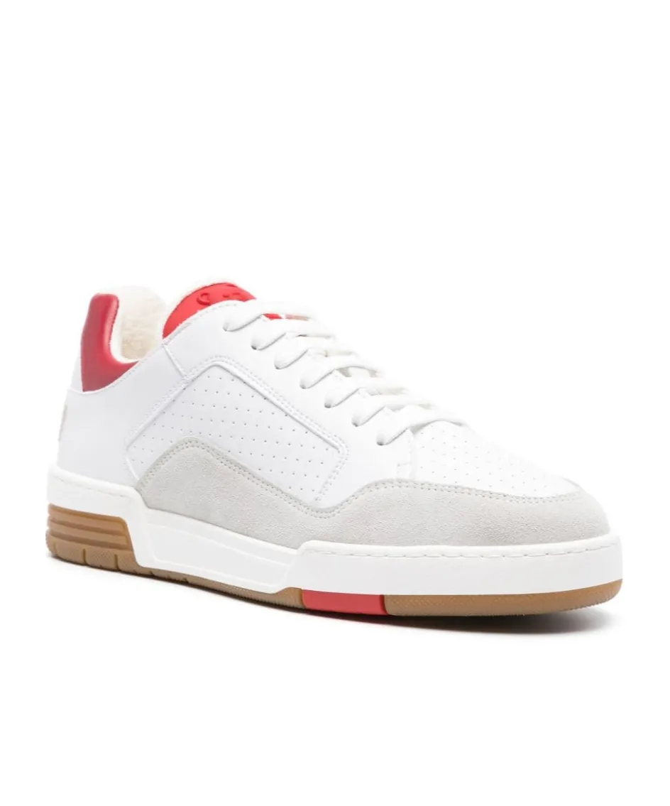 Logo-Embroidered Lace-Up Sneakers