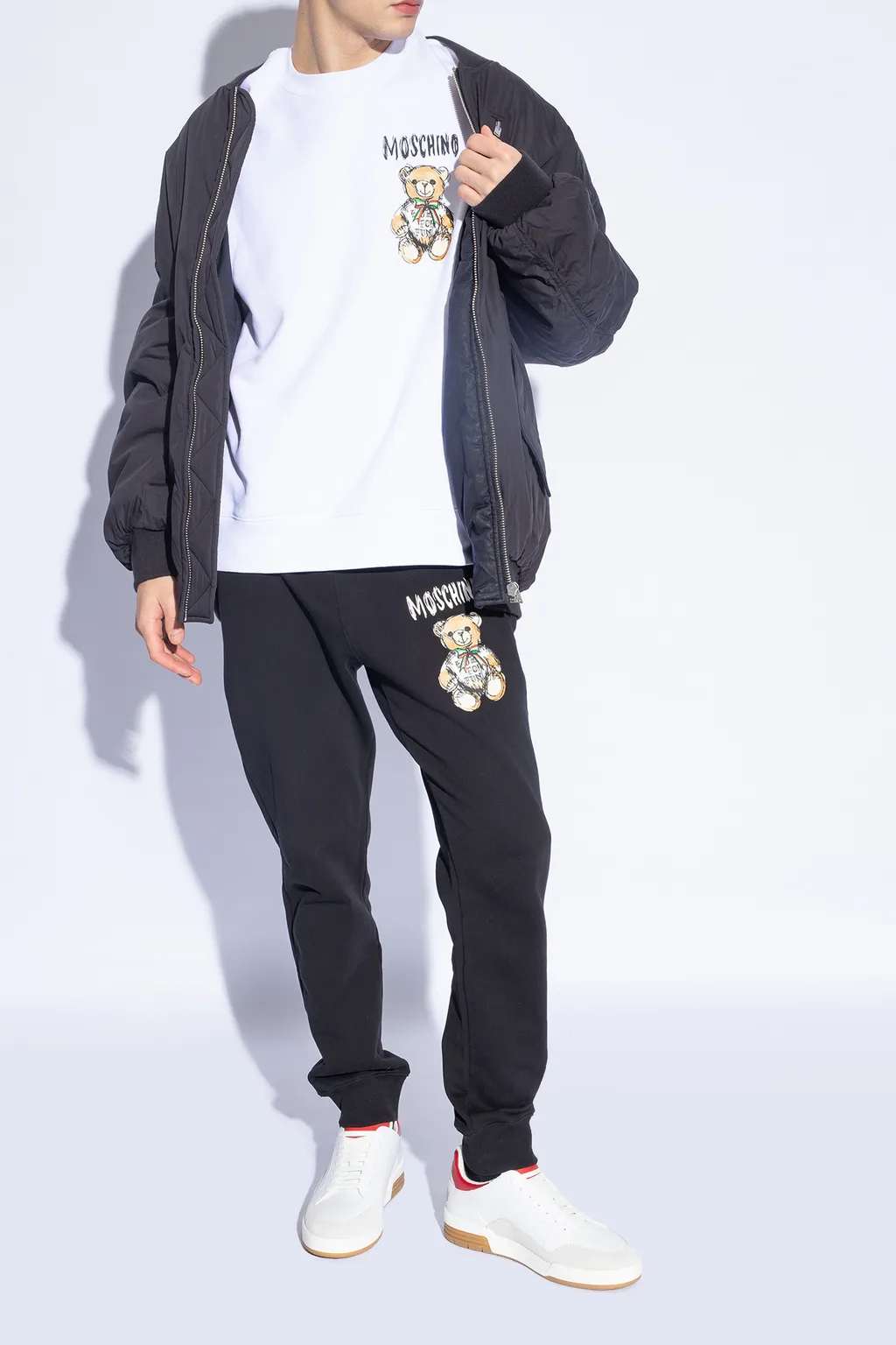 Logo-Embroidered Lace-Up Sneakers