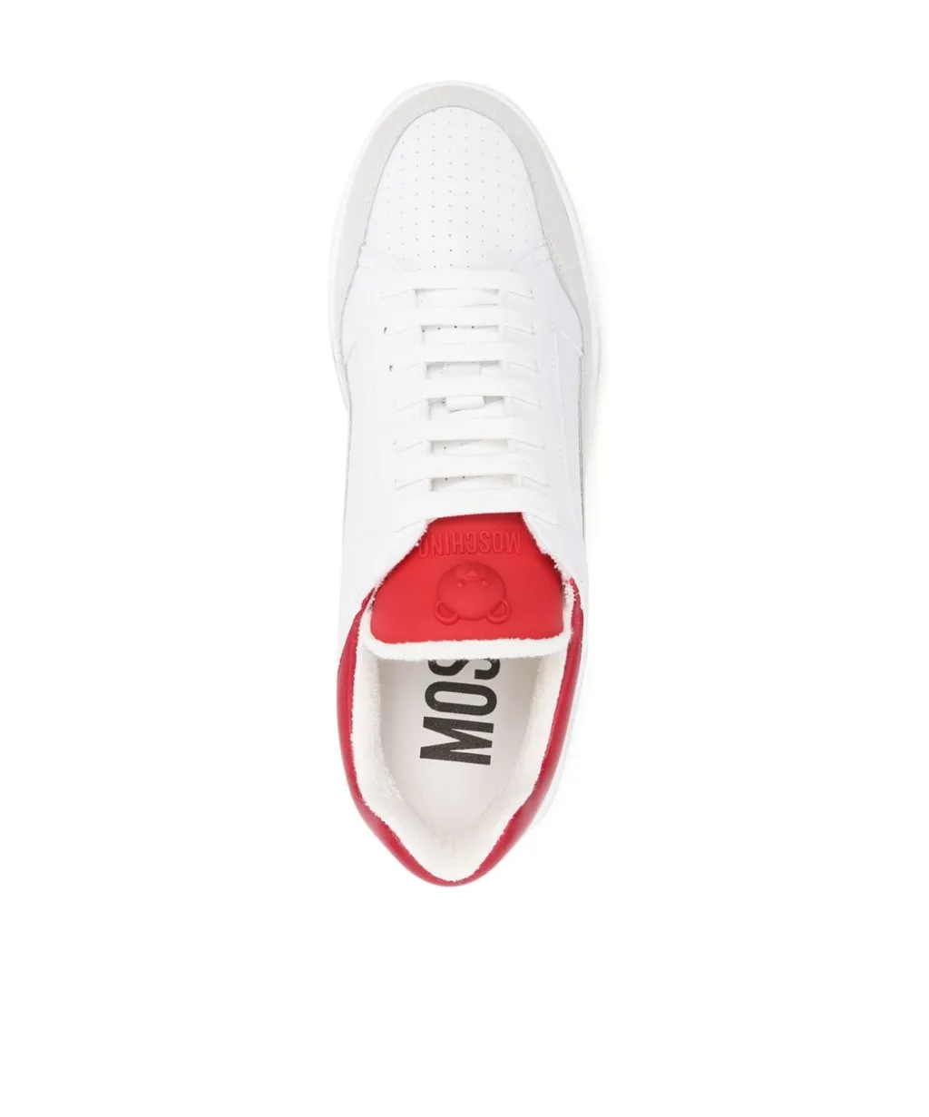 Logo-Embroidered Lace-Up Sneakers